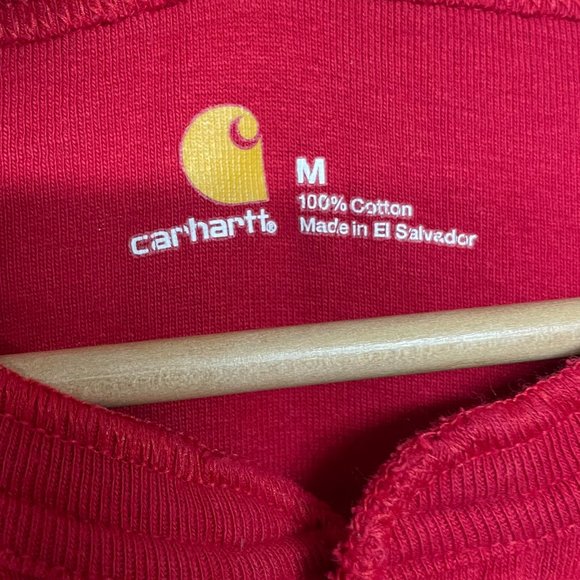 Carhartt K226 Midweight Cotton Union Suit Red Men's Medium - Picture 4 of 12